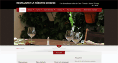 Desktop Screenshot of lareservedubosc.com