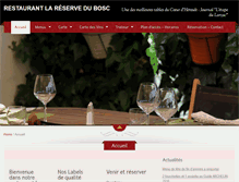 Tablet Screenshot of lareservedubosc.com